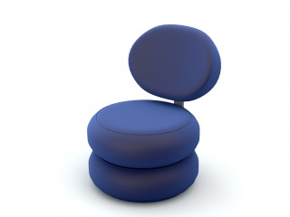 圆形沙发椅C4D模型