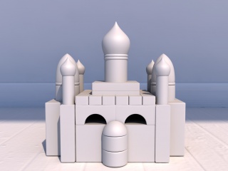 宫殿C4D模型