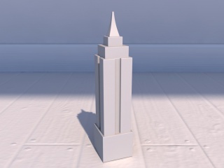 帝国大厦C4D模型