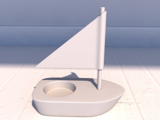 帆船C4D模型