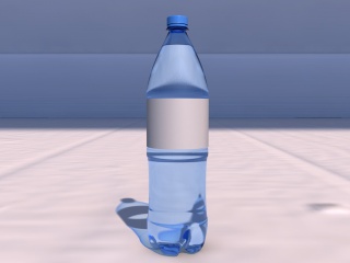 瓶子-水01C4D模型