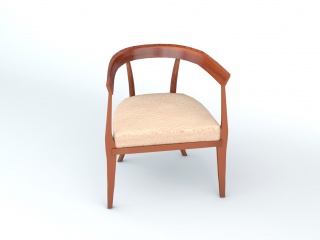 古典休闲椅C4D模型