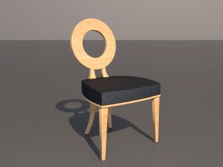 欧式椅子C4D模型