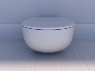 陶瓷坐便器C4D模型