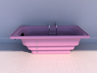阶梯式浴缸C4D模型