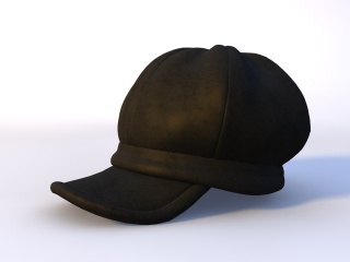 男士鸭舌帽C4D模型