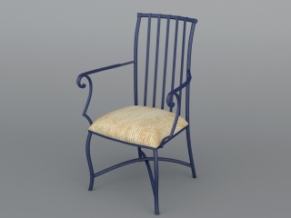 铁艺椅子C4D模型