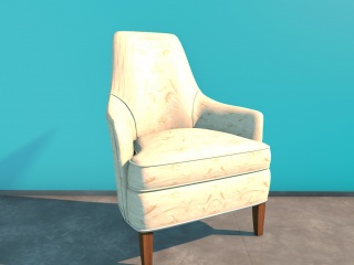 豪华扶手椅C4D模型