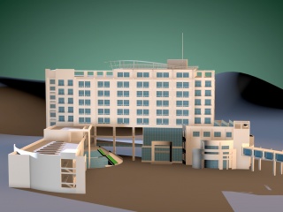 建筑楼C4D模型