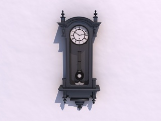 老式钟表C4D模型