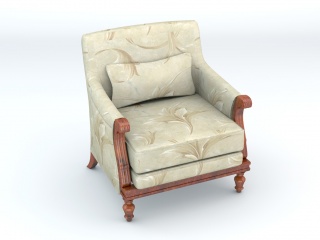 高档沙发椅C4D模型