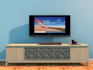 欧式电视柜C4D模型