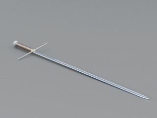 现代兵器剑C4D模型