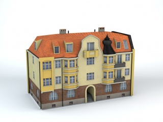 欧式住宅楼C4D模型