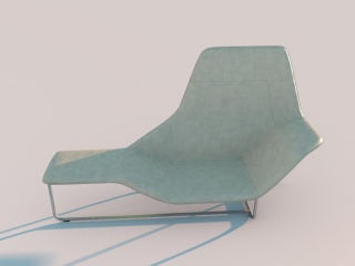 棕色沙发躺椅C4D模型