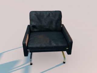 黑色休闲沙发C4D模型