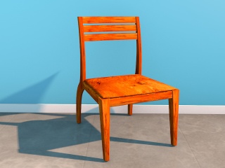 古典小餐椅C4D模型