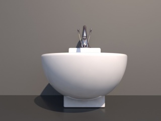 陶瓷洗手台C4D模型