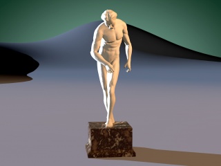 人物雕塑C4D模型