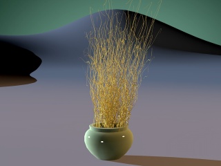 植物摆件C4D模型