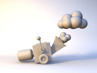 吐云机C4D模型