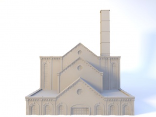 教堂C4D模型
