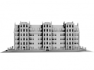 楼房C4D模型