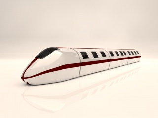 高铁火车动车C4D模型