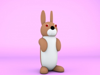 童趣兔子C4D模型