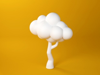 云彩树C4D模型c4d模型