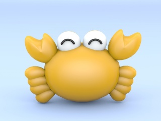 卡通大螃蟹C4D模型