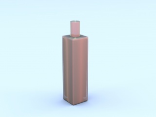 细长香水瓶C4D模型