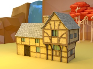小屋子C4D模型
