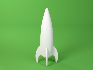 火箭C4D模型