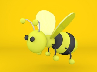 卡通小蜜蜂C4D模型
