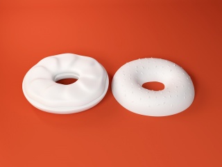 甜甜圈C4D模型