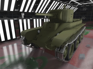 苏联BT-7轻型坦克C4D模型
