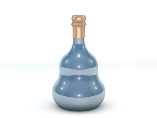 葫芦形酒瓶C4D模型