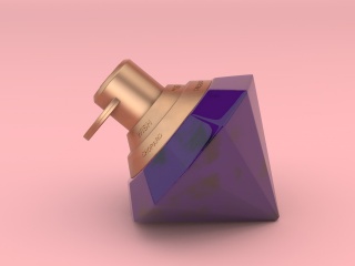 锥形香水瓶C4D模型