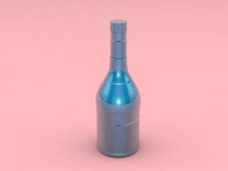 白酒瓶C4D模型