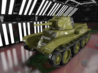 苏联BT-7快速坦克C4D模型