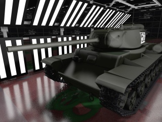 苏联KV-85重坦克C4D模型