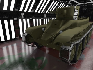 苏联BT-2轻坦克C4D模型