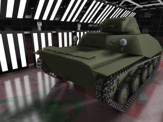 美国M2轻型坦克C4D模型