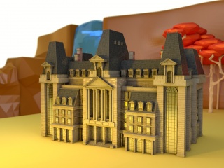 城堡C4D模型