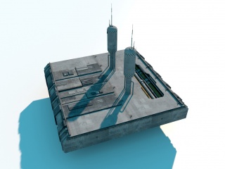 工业街区C4D模型
