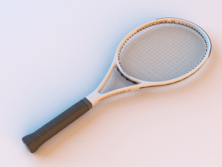 网球拍C4D模型