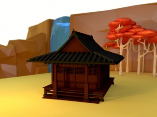 日本神龛C4D模型