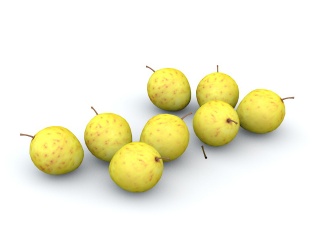 水果苹果C4D模型