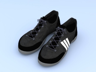 运动鞋C4D模型